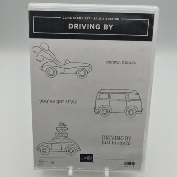 Stampin Up Stamp Set DRIVING BY 158099 Stamping Cardmaking Crafting Papercraft - Picture 1 of 2